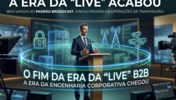O fim da era da “Live”: A transição para o padrão Broadcast no mercado corporativo